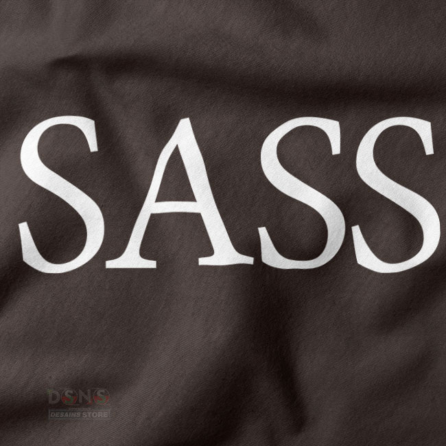 SASS graphic t shirt streetwear style