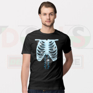 X-Ray Skull Funny T-Shirt – Halloween Graphic Streetwear