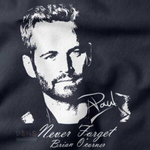 paul walker rip never forget graphic t-shirt