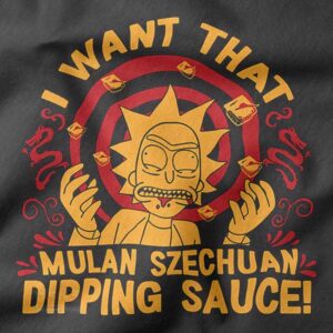 rick and morty szechuan dipping sauce t-shirt