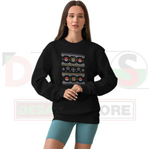 8-Bit Pokémon Ugly Christmas Sweatshirt