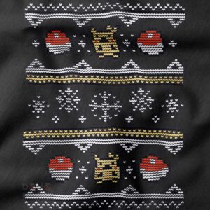 8-bit Pokémon Christmas t-shirt pixel art design
