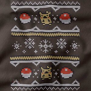 8-bit Pokémon ugly Christmas sweatshirt pixel design