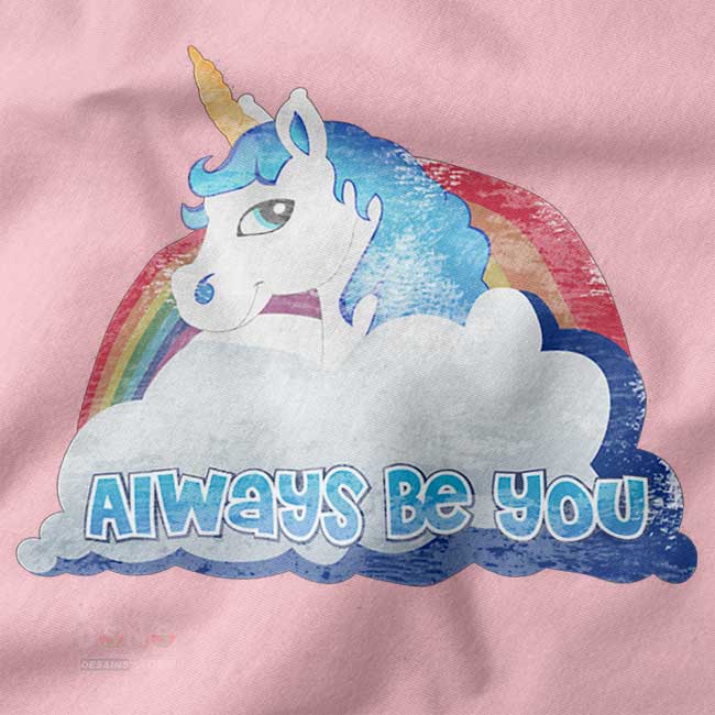 Always be you unicorn pop culture graphic tee