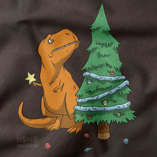 Anti-Christmas T-Rex meme holiday sweatshirt