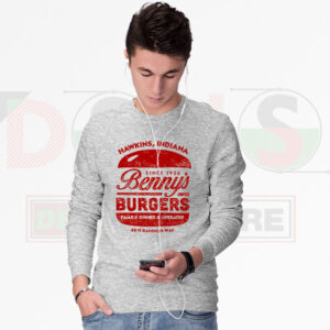 Benny’s Burgers Hawkins Sweatshirt – Stranger Things Vibe
