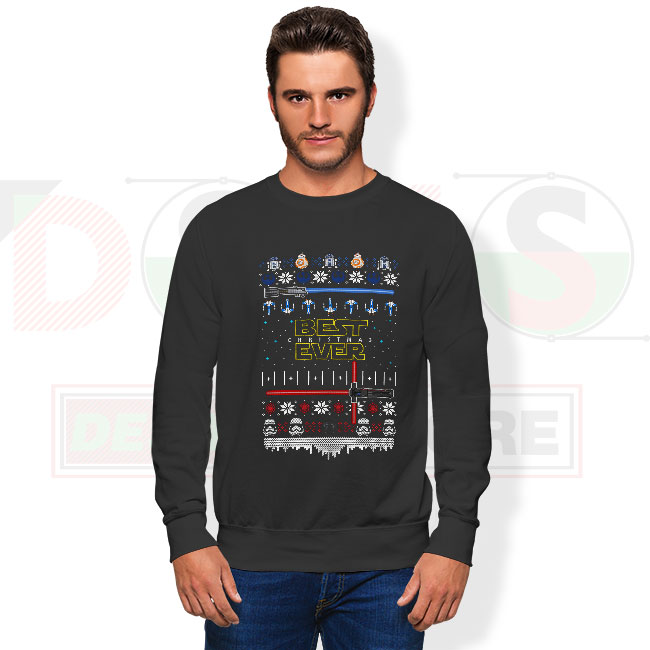 Best Christmas Ever Star Wars Ugly Sweatshirt – Festive Force
