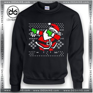 Best Ugly Sweatshirt Christmas Dabbing Santa Sweater Size S-3XL