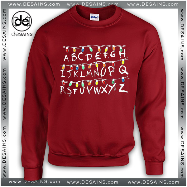 Best Ugly Sweatshirt Christmas Lights Alphabet Stranger Thing