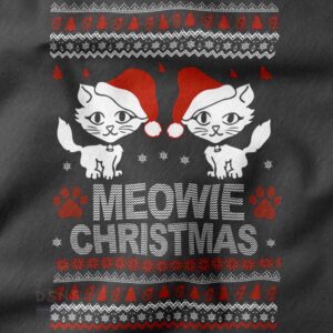 Cat meme ugly Christmas sweater graphic