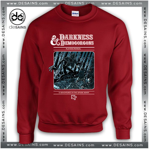 Cheap Graphic Sweatshirt Stranger Things Darkness and Demogorgons