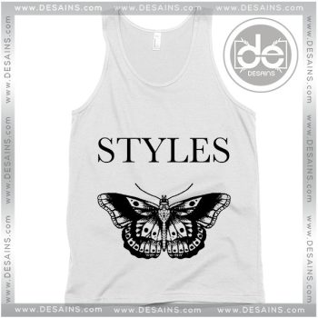 Cheap Graphic Tank Top Harry Styles Butterfly Tattoos