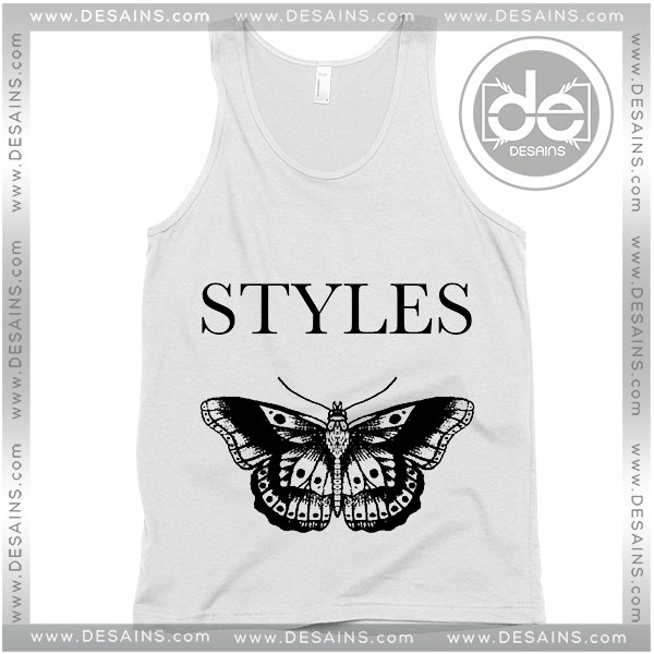 Cheap Graphic Tank Top Harry Styles Butterfly Tattoos