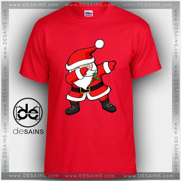 Cheap Graphic Tee Shirts Dabbing Santa Claus Christmas On Sale