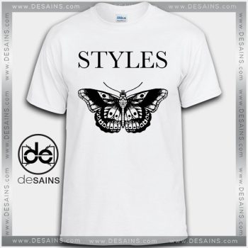 Cheap Graphic Tee Shirts Harry Styles Butterfly Tattoo Tshirt Size S-3XL