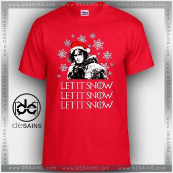 Cheap Graphic Tee Shirts Let it Snow Game of Thrones
