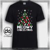 Cheap Graphic Tee Shirts Meowy Christmas Cat Tshirt Size S-3XL