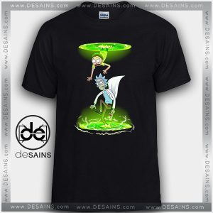 Cheap Graphic Tee Shirts Rick and Morty Portals Tshirt Size S-3XL