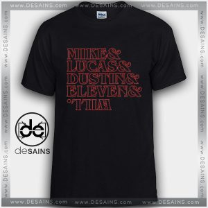 Cheap Graphic Tee Shirts Stranger Kids Mike Lucas Dustin Eleven Will