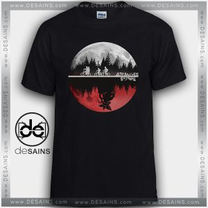 Cheap Graphic Tee Shirts Stranger Things Moon Upside Down