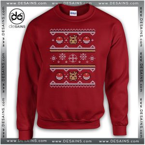 Cheap Graphic Ugly Sweatshirt 8-bit Christmas Pokemon on Sale