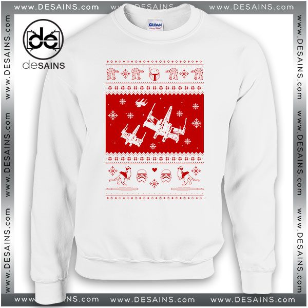 Cheap Graphic Ugly Sweatshirt Nerd Pixel Christmas Star Wars