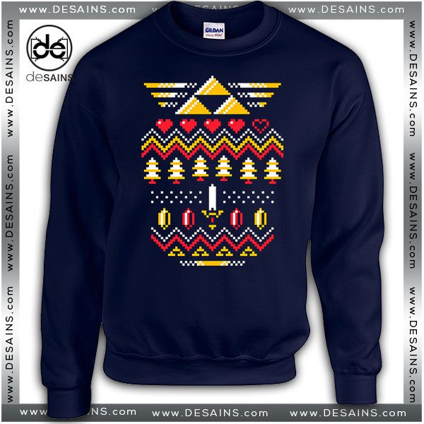 Cheap Graphic Ugly Sweatshirt Triforce Zelda Christmas Sweater Holiday