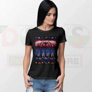 Christmas Stranger Things Poster Graphic T-Shirt