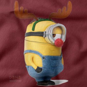 Christmas deer Minions funny t-shirt festive graphic design