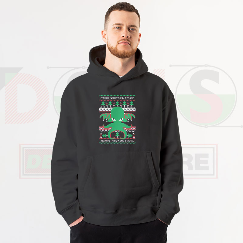 Cthulhu Mythos Cults Christmas Hoodie – Dark Holiday Streetwear