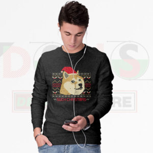 Cute Dog Ugly Christmas Sweatshirt – Such Cozy Holiday Vibes