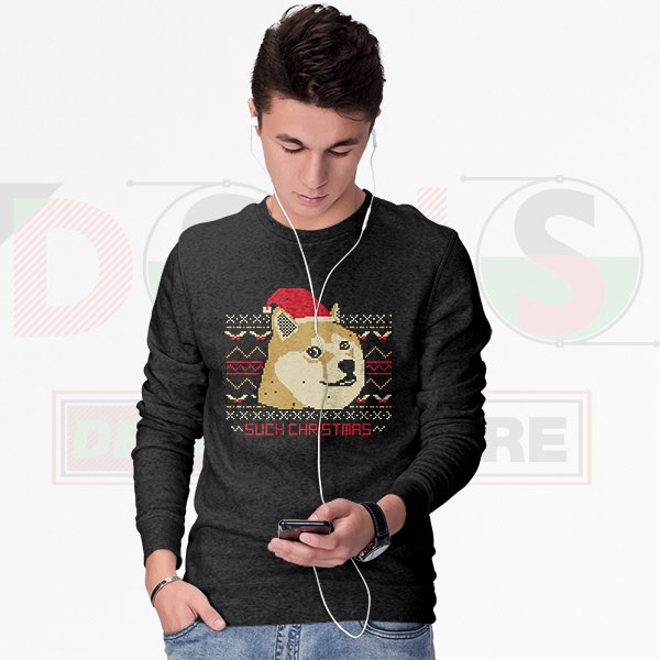 Cute Dog Ugly Christmas Sweatshirt – Such Cozy Holiday Vibes