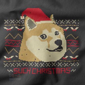 Cute dog ugly Christmas hoodie with funny meme design