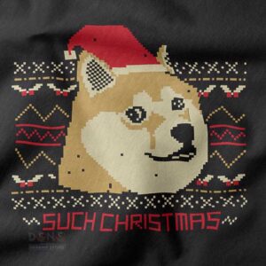 Cute dog ugly Christmas sweatshirt with funny holiday design
