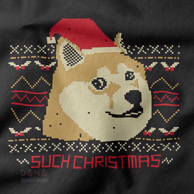 Cute dog ugly Christmas sweatshirt with funny holiday design