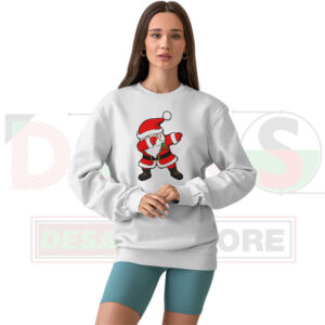 Dabbing Santa Claus Funny Ugly Christmas Sweatshirt