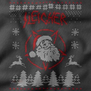 Dark humor Santa ugly holiday sweatshirt