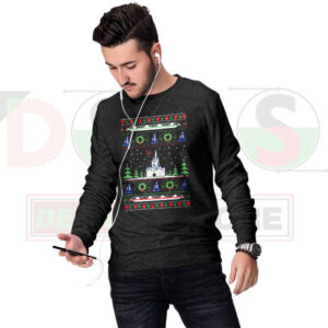 Disney Castle Ugly Christmas Sweatshirt – Magical Holiday Vibes