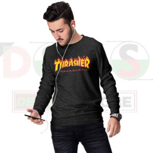 Flame Style Skate Sweatshirt – Bold Streetwear Graphic