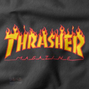 Flame style skate sweatshirt with bold fire graphic design
