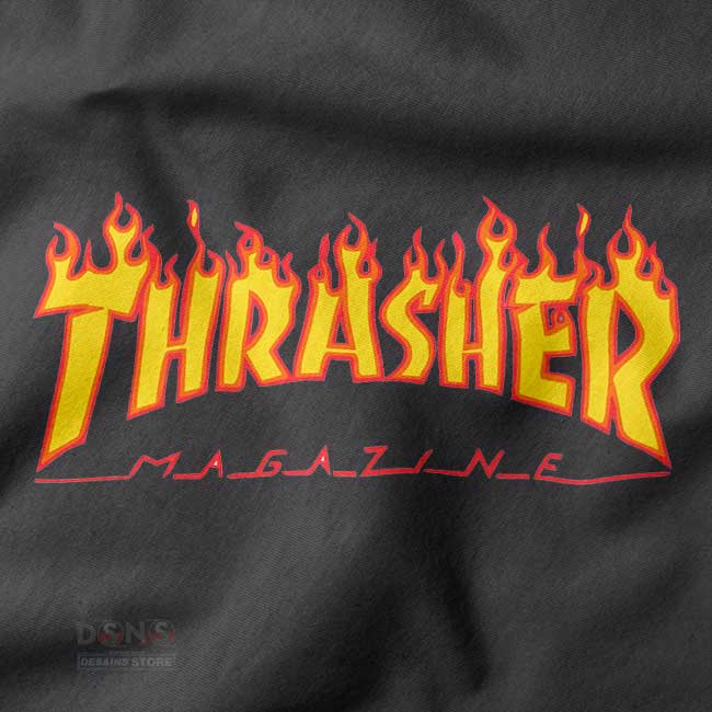 Flame style skate sweatshirt with bold fire graphic design