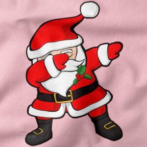 Funny Santa dab dance Christmas tee shirt