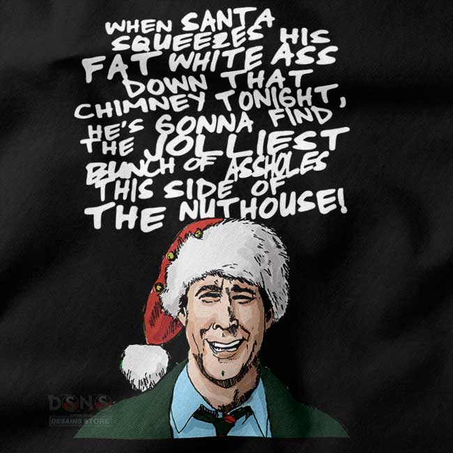 Funny ugly Christmas sweatshirt inspired by chaotic holiday vibes
