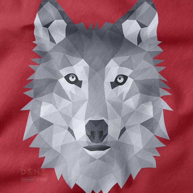 Geometric Wolf Head Sweatshirt – Leader of the Pack Design