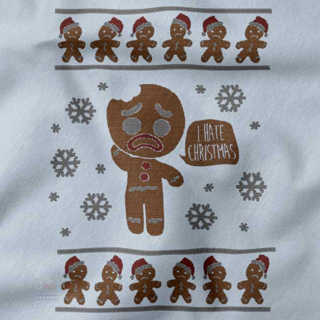 I Hate Christmas ugly sweatshirt funny holiday design