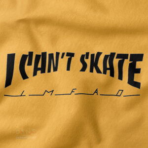 I can’t skate parody t-shirt funny streetwear