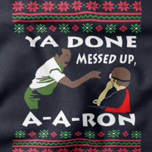Key & Peele inspired A-A-Ron meme hoodie ugly Christmas sweater style