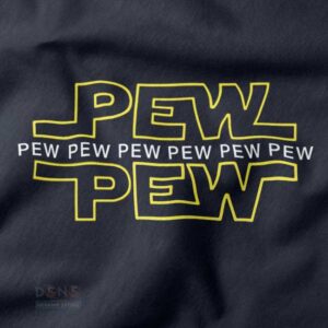 Pew pew Star Wars graphic t-shirt design