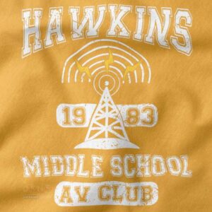 Retro Hawkins AV Club pop culture hoodie
