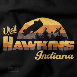 Retro Hawkins Indiana Netflix sweatshirt design